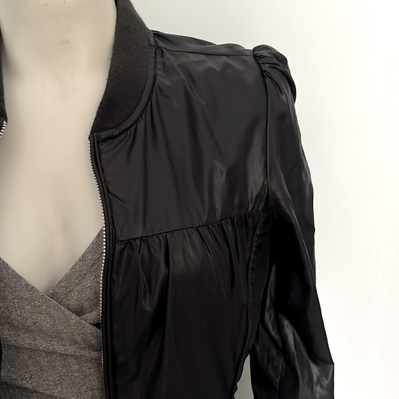 Black Bomber Jacket - Picture 2 of 5